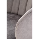 Стул HALMAR K533 серый/черный, поворотный